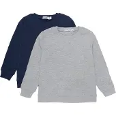 Minymo Sweatshirt blå / grå-meleret