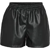 Noisy May Imiteret Læder Shorts