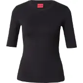 HUGO Slim fit T-shirt i bomuld, modal og stræk
