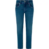 Pepe Jeans Pepe Jeanstil kvinder. PL204737HV8 Jeans Slim Lw blå (26/34), Casual, Bomuld, Denim, Bæredygtig