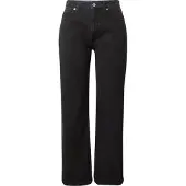HUGO Straight fit jeans i sort denim med stræk