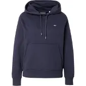 Gant Ganttil kvinder. 4201413 Shield hættetrøje navy (XS), Casual, Bomuld, Blå