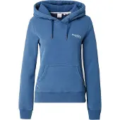 Superdry Superdrytil kvinder. W2012180A Essential Logo sweatshirt blå (S), Casual, Bomuld, Lange ærmer