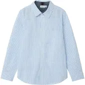 Name it Skjorte 'NKMNewsa' lyseblå / hvid