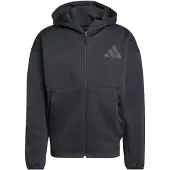 Adidas Sportssweatjakke 'Z.N.E.' mørkegrå / sort