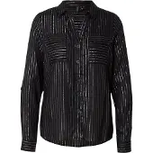 Vero Moda Bluse 'VMBumpy' sort / sølv