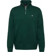 Gant Ganttil mænd. 2008005 Shield Half Zip Sweatshirt grøn (L), Casual, Bomuld