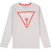 GUESS Shirts lysegrå / rød / hvid