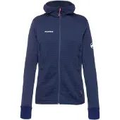 Mammut - Fleece dame - Taiss Light ML Hooded Jacket Women Marine til Unisex - Størrelse XS - Flåde