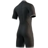 Mystic Brand Flatlock 3/2mm Kortærmet Shorty Med Lynlås I Ryggen