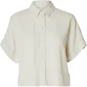 Selected Bluse 'Viva' lysegrå