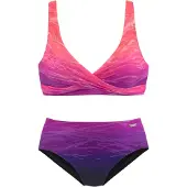 LASCANA Bikini lilla / mørkelilla / pink