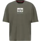 Alpha industries Satin Logo T T-shirt Med Korte ærmer