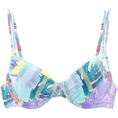 Venice beach Bikinioverdel 'Varia' turkis / lyseblå / gul / pastellilla