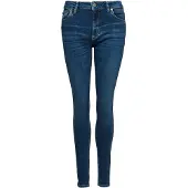 Superdry Superdrytil kvinder. W7010798A Medium taljerede jeans i økologisk bomuld, vintage blå (25/30), Casual, Denim, Økologisk bomuld, Bæredygtig