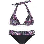 LASCANA Bikinioverdel grøn / lilla / lys pink / sort
