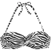 Venice beach Bikinioverdel sort / hvid