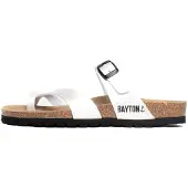 Bayton Pantoletter 'Diane' sort / hvid