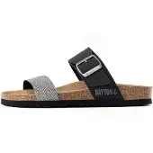 Bayton Pantoletter 'Valence' grå / sort / sølv