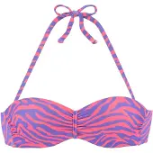 Venice beach Bikinioverdel mørkelilla / pink