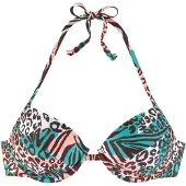 Venice beach Bikinioverdel brun / grøn / orange / hvid