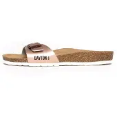 Bayton Pantoletter 'Zephyr' rosa guld / sort