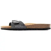 Bayton Pantoletter 'Zephyr' karamel / sort