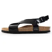 Bayton Sandaler med rem 'Rioja' karamel / sort