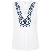 LASCANA Bluse marin / hvid
