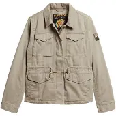 Superdry Superdrytil kvinder. W5011544A Militærjakke M65 grøn (XL), Casual, Bomuld