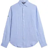 Superdry Studios Casual Linen Skjorte Med Lange ærmer