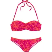 Venice beach Bikini orange / mørk pink