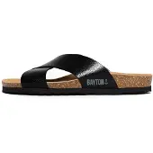 Bayton Pantoletter 'Gomera' grå / sort