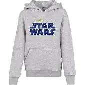 Mister tee Sweatshirt 'Star Wars' mørkeblå / gul / grå-meleret / hvid