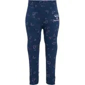 Hummel Leggings 'FIA' ensian / pink / sort / hvid