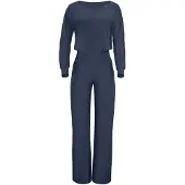 Winshape Jumpsuit ' JS101LSC ' antracit / hvid
