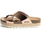 Bayton Pantoletter 'ASTOR' rosa guld / sort