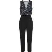 LASCANA Jumpsuit 'Apart' sort / hvid