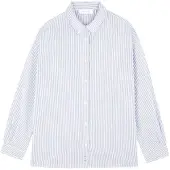 Scalpers Bluse 'New Boppy' lyseblå / hvid