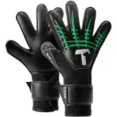 T1tan Målmandshandske Fluo Beast 3.0 - Sort/Grøn Børn, størrelse 5