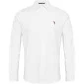 U.S. POLO ASSN. Skjorte 'UMCalvert' brun / rød / hvid