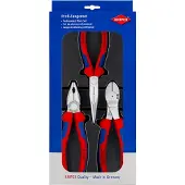 Knipex 00 20 11 V01, Tangsæt, Plast, Stål, Plast, Blå, Rød, 180 mm, 20 cm