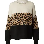 ONLY Pullover 'ONLJade' camel / ecru / sort