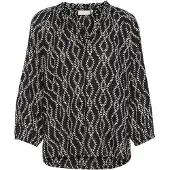 Kaffe Bluse 'KA Sigrid' sort / hvid