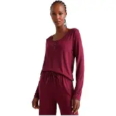 Tommy Hilfiger Henley T-shirt Med Lange ærmer