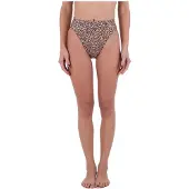 Hurley Max Leopard Moderate Tab Side Bikinitrusser