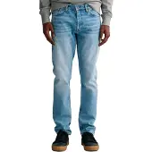 Gant Ganttil mænd. 1000261 Jeans Regular Fit blå (31/32), Casual, Bomuld, Denim