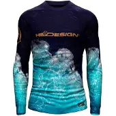 Hotspot titanium Ocean Performance Hotspot Uv-beskyttende Langærmet T-shirt