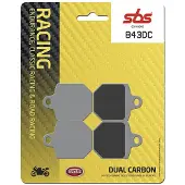 SBS Dual Hi-tech Racing 843dc Carbon Organiske Bremseklodser