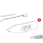 Givi C30-kuffertetiket